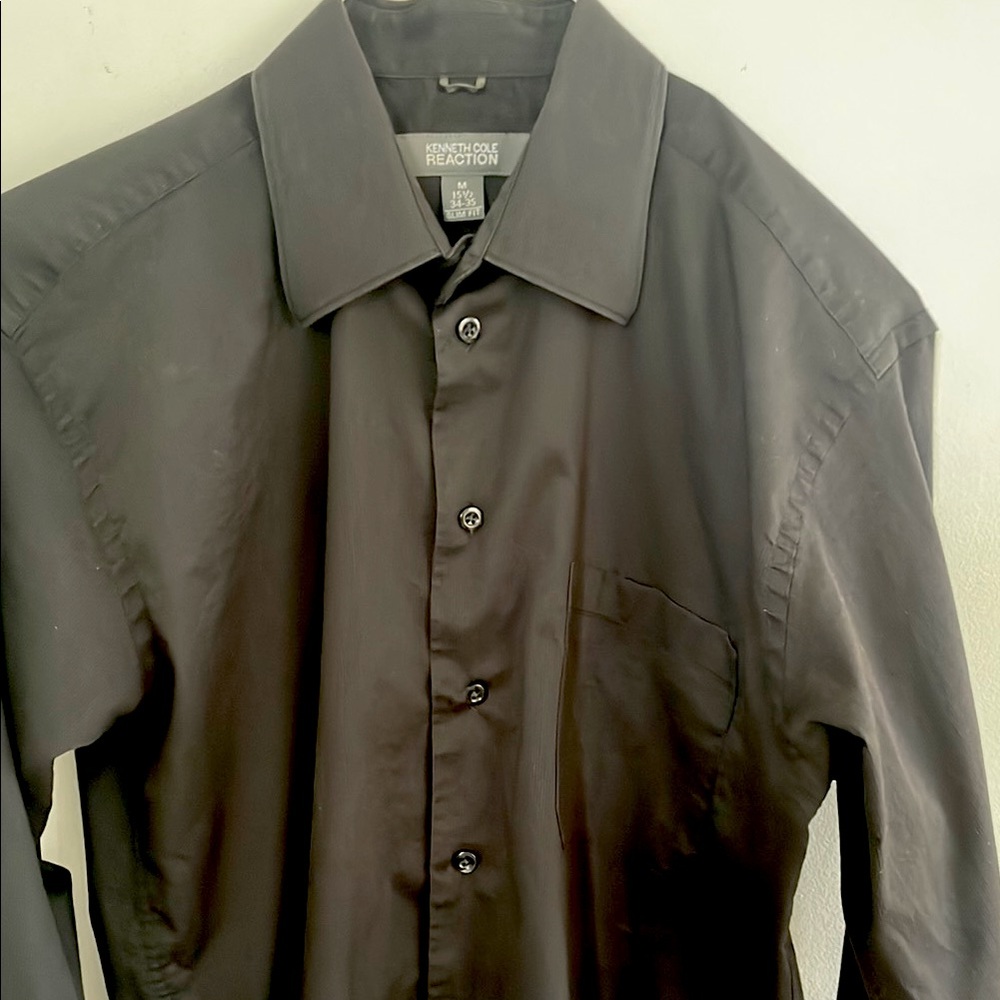 Kenneth Cole Reaction Charcoal Button-Up Shirt